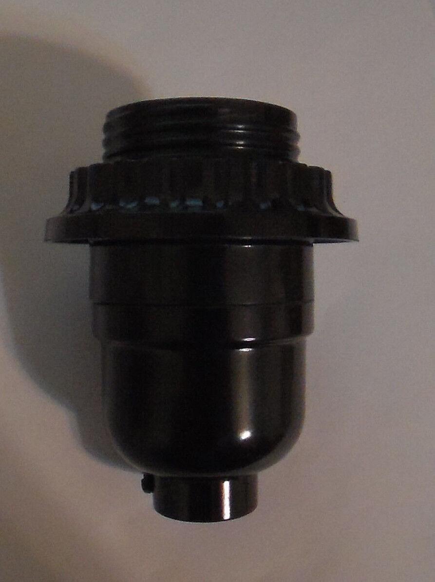Leviton Bakelite Keyless Lamp Socket With Threaded Shell And Shade Ring #SO266R - Stone Door Lamps