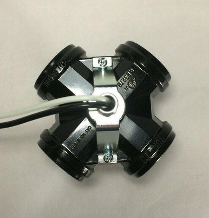 New Phenolic 4 Light Edison Base Socket Cluster w/ 7" Wire Leads, 3.5" Ht. SC702 - Stone Door Lamps