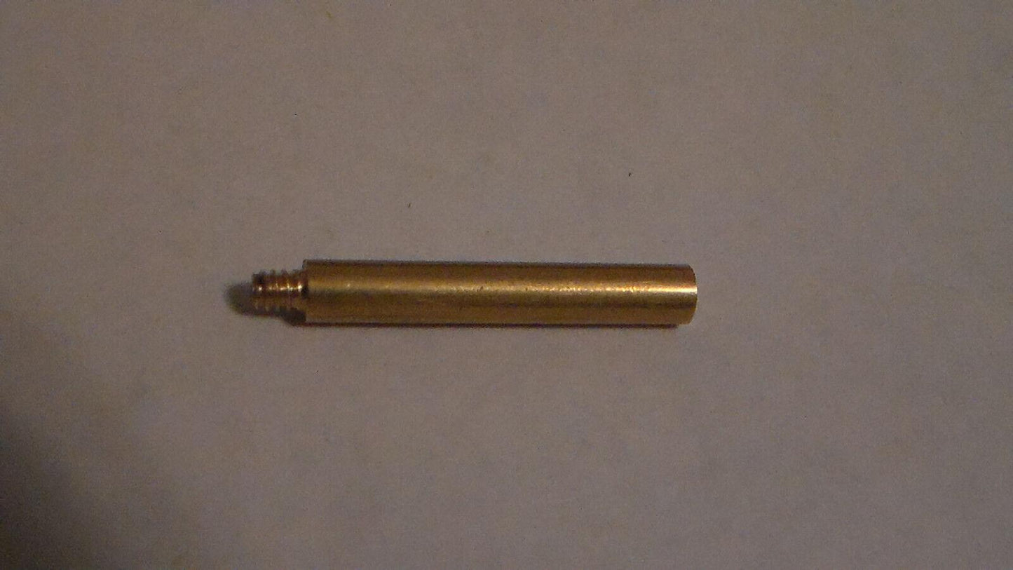 NEW 1 1/4" BRASS KEY LAMP TURN KNOB EXTENSION, Threads 4/36F X 4/36M #TK895 - Stone Door Lamps