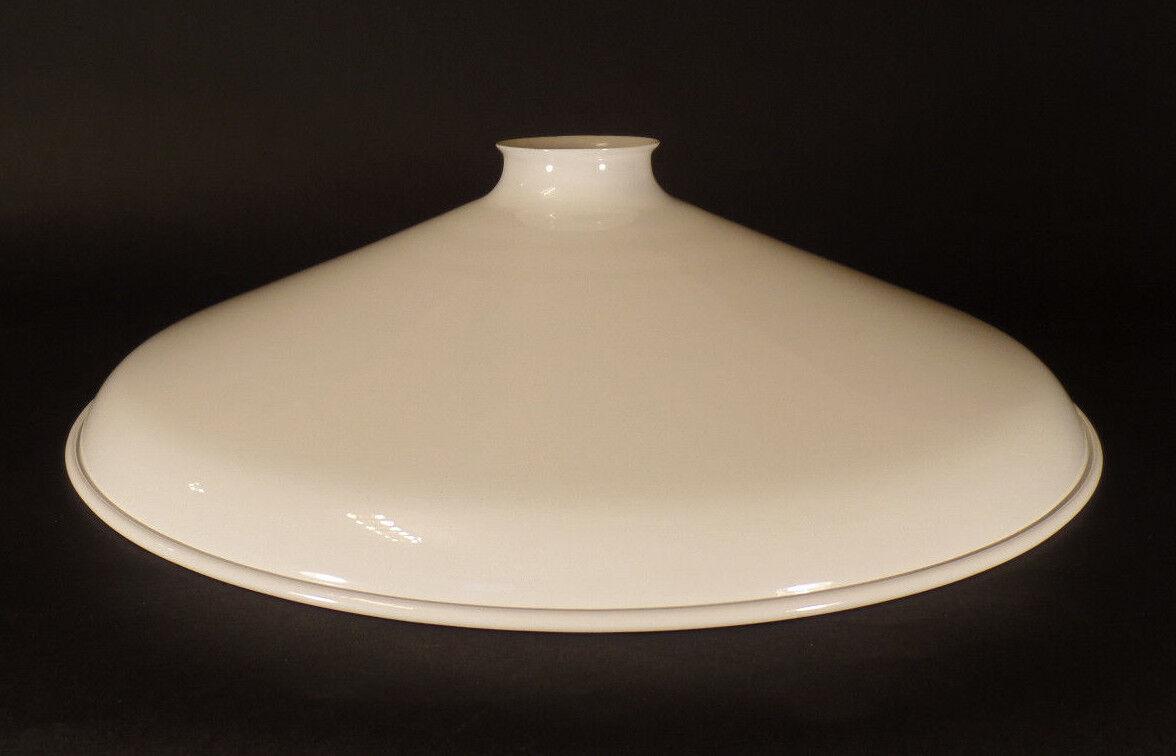 New 14" White Industrial Style Metal Lampshade, Porcelain Enamel Finish #iS384W - Stone Door Lamps