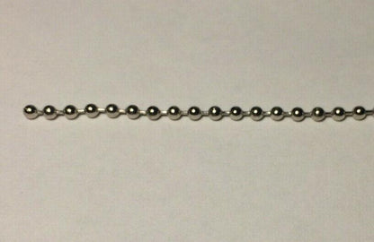 New #6 Nickel Beaded Chain For Lamp Sockets & Ceiling Fans, Sold Per Ft. #BC600N - Stone Door Lamps