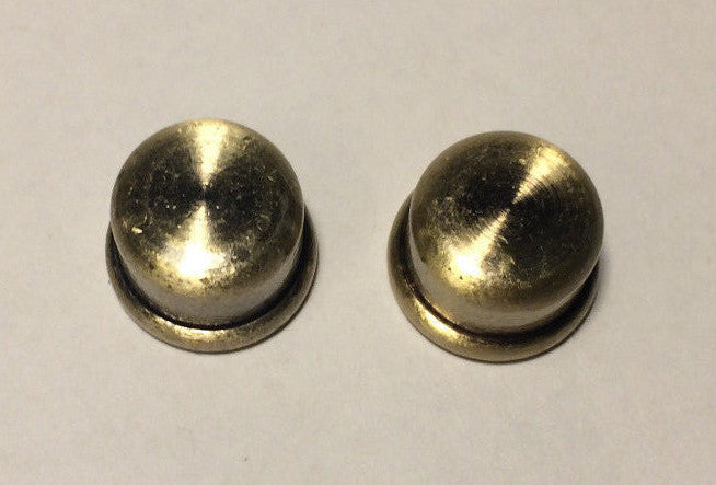 9/16" inch Brass Plated Oil Glass Kerosene Lamp Finial - antique finish Lot of 2