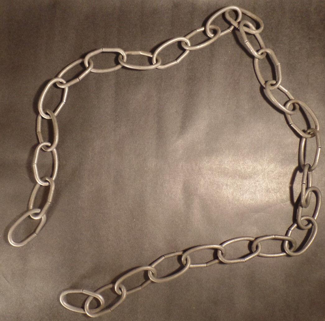 New 3', 8 Gauge Unfinished Steel Chandelier Fixture Oval Lamp Swag Chain #FC992S - Stone Door Lamps
