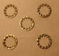 Lot of 5 Plated Steel Lock Washer, Canopy, Lamp Part 1/8 IP Slip, fits 3/8" pipe - Stone Door Lamps