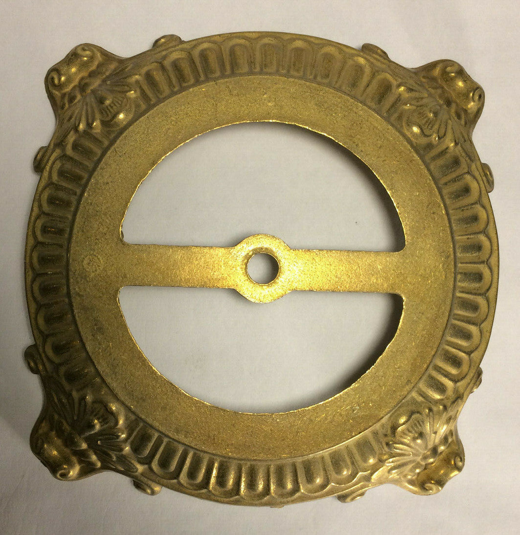 New Die Cast Unfinished Brass Victorian Style Lamp Base, 8 3/4" Diameter #BB010U