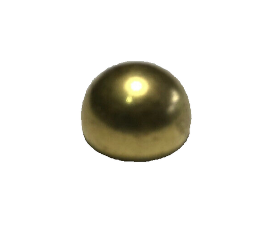 New 1/2" Diameter Brass Ball Finial, Cap, Unfinished Brass, 1/8F Tap #BF183U