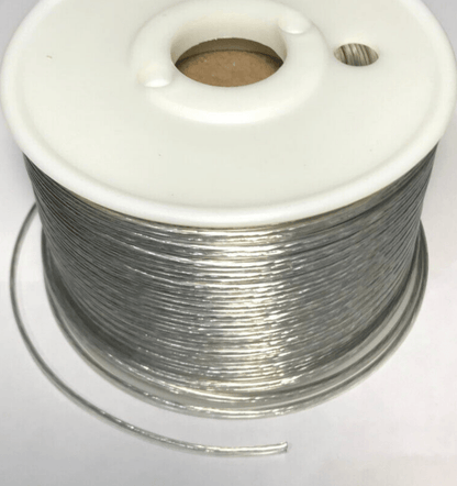 25 ft. Clear Silver 22/2 Thin, Special Purpose 2 Wire Plastic Covered Lamp Cord - Stone Door Lamps