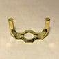 New Regular Weight Brass Plated Lamp Harp Base, Slips 1/4 IP (1/2") #HB771