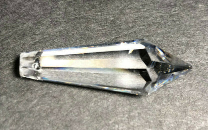 New 1 1/2" Clear BrilliantCut Drop Cyrstal Lead Prism, Machine Cut & Polished