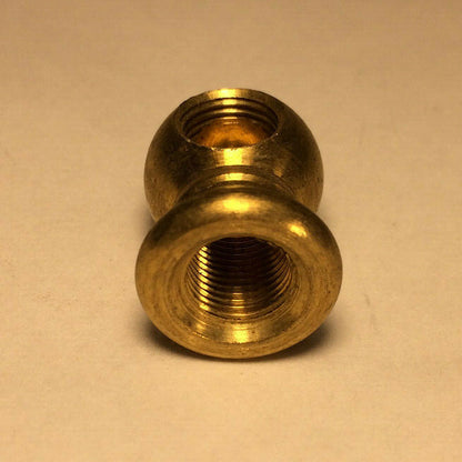 New 2-Way Unfinished Brass Lamp Arm Back, 3/4" Dia., 1/8Fx1/8F (3/8") #AB491U