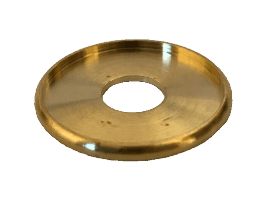 New 1 1/2" Unfinished Turned Brass Seating Ring, Check Ring, 1/8 IP Slip, SR526U - Stone Door Lamps