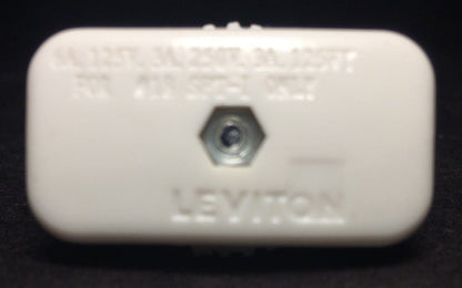 NEW LEVITON WHITE SPT-1 ROTARY ON - OFF LAMP CORD SWITCH LAMP PART RS401