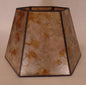 7" x 12" x 7 1/2" Onyx Color Hexagon Style Mica Bridge Floor Lamp Shade #703s - Stone Door Lamps