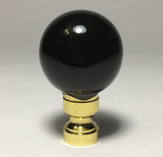 2" Ceramic Ball Style Lamp Light Harp Finial - Choose Color Black White Beige