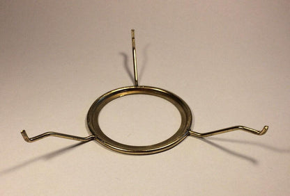 7" Fitter Brass Plated Tripod Shade Holder For No. 2 Queen Burners #TRI713 - Stone Door Lamps