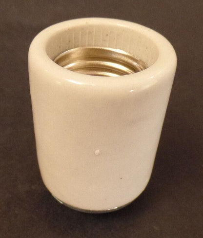 New E26 Keyless Porcelain 3 Terminal Socket With Ground Screw U.L. Listed #SO303 - Stone Door Lamps