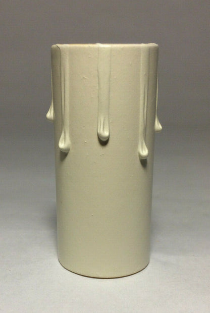 New 2" Antique Style Paper Board Candle Cover, Ivory Color, Candelabra #CC971i