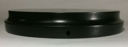 New 9" Modern Style Black Wooden Lamp Base w/ Wire Way Hole, Tapered Edge WB311B