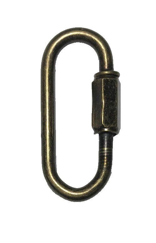 New Antique Brass Finish Steel Chain Connector Connecting Link, Carabiner CL940A - Stone Door Lamps