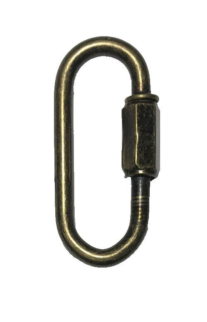 New Antique Brass Finish Steel Chain Connector Connecting Link, Carabiner CL940A - Stone Door Lamps
