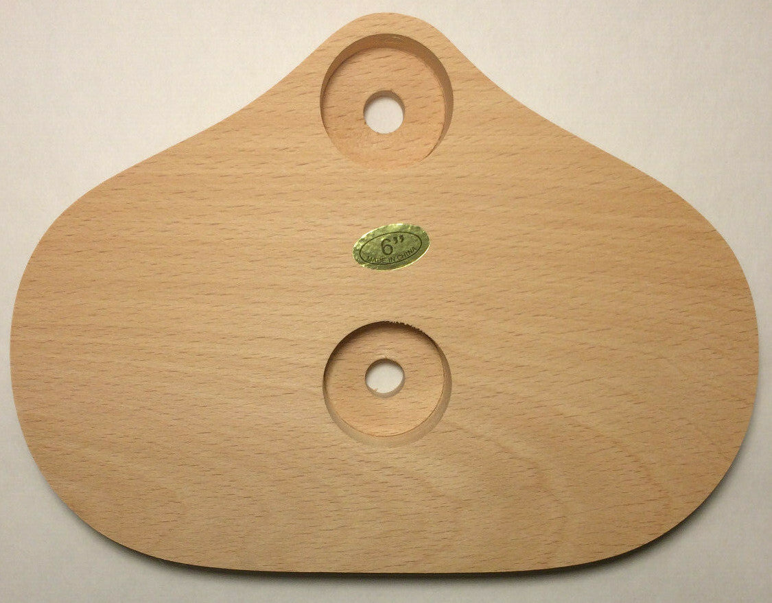 New 5"x7" Oval Figurine Lamp Base, Unfinished Sanded Hardwood 1/8IP Slip #WB271U
