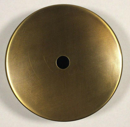 New 4" Diameter Modern Style Solid Spun Brass Lamp Base w/ Antique Finish BB059A - Stone Door Lamps