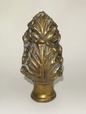 New 3 5/8" Large Acanthus Style Lamp Finial, Copper Finish, 1/4 - 27F Tap, #AF030B - Stone Door Lamps