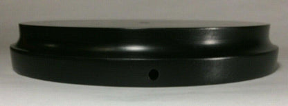 New 9" Modern Style Black Wooden Lamp Base w/ Wire Way Hole, Tapered Edge WB311B - Stone Door Lamps