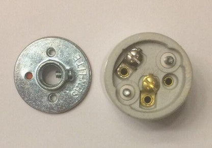 New Keyless Heat Resistant Standard Size Glazed Porcelain Socket #SO302 - Stone Door Lamps