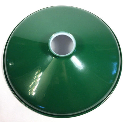 Metal Cone Lamp Light Shade Pendant 2 1/4 X 12 Green Porcelain Industrial Style - Stone Door Lamps