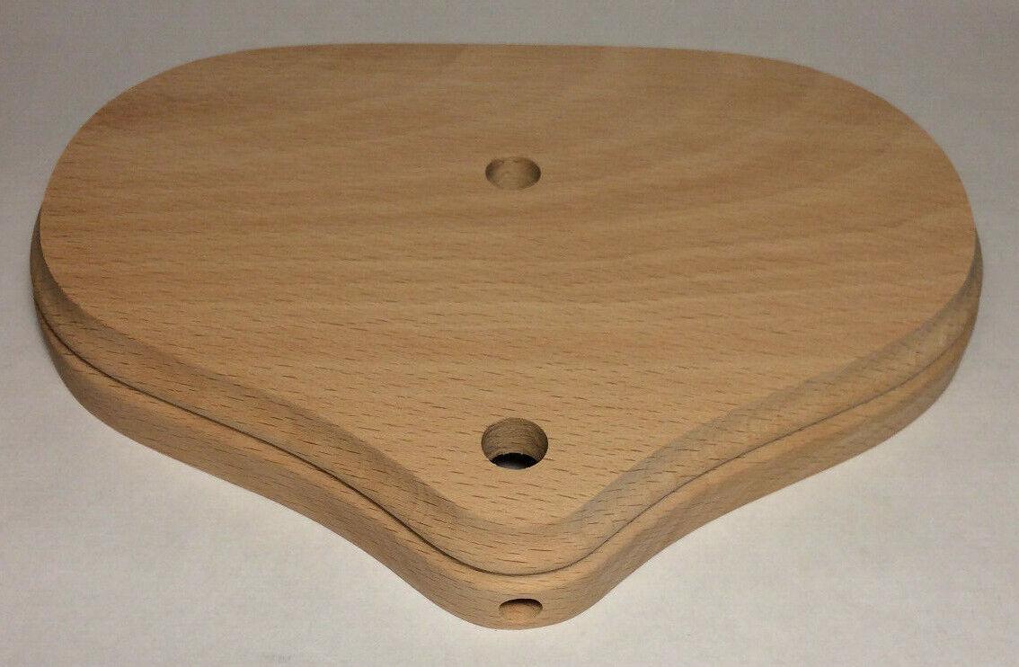 New 6"x8" Oval Figurine Lamp Base, Unfinished Sanded Hardwood 1/8IP Slip #WB272U - Stone Door Lamps