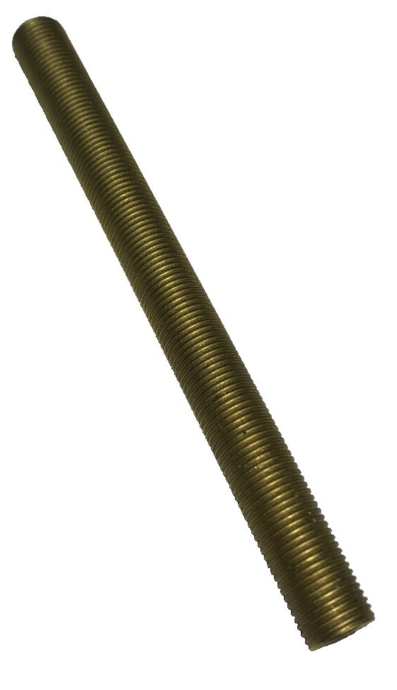 New 6" Solid Brass Lamp Nipple Pipe 1/8 IP (3/8" O.D.) Rust Resistant #LN235 - Stone Door Lamps