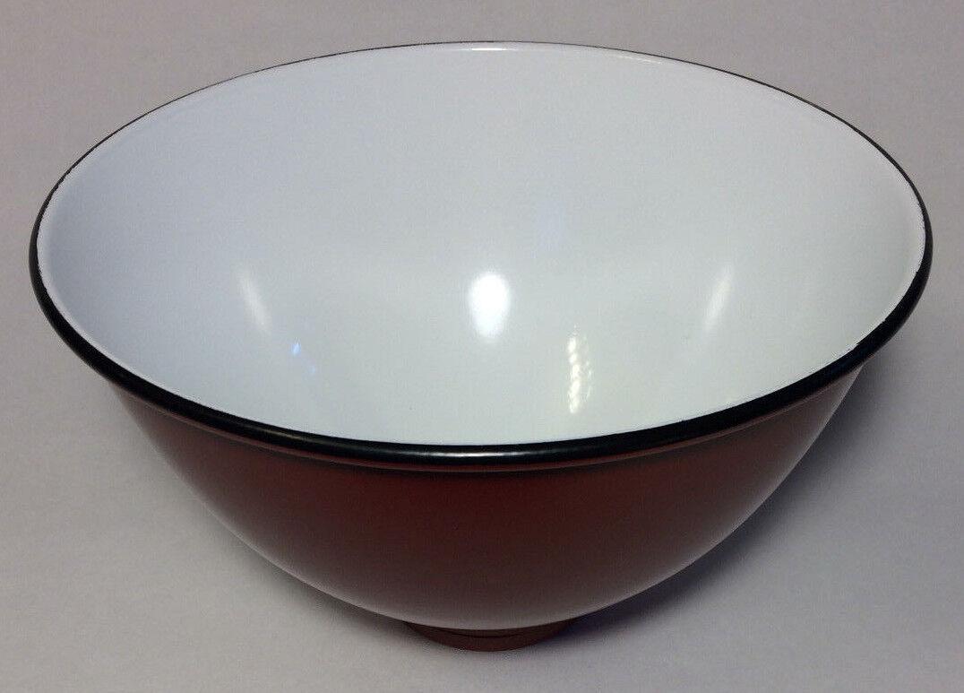 NEW 7 1/16" Metal Dome Lamp Light Shade Pendant Red Porcelain Industrial Style - Stone Door Lamps