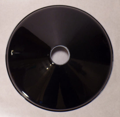 New 14" Black Porcelain Industrial Style Metal Pendant Lamp Shade, 2 1/4" Fitter