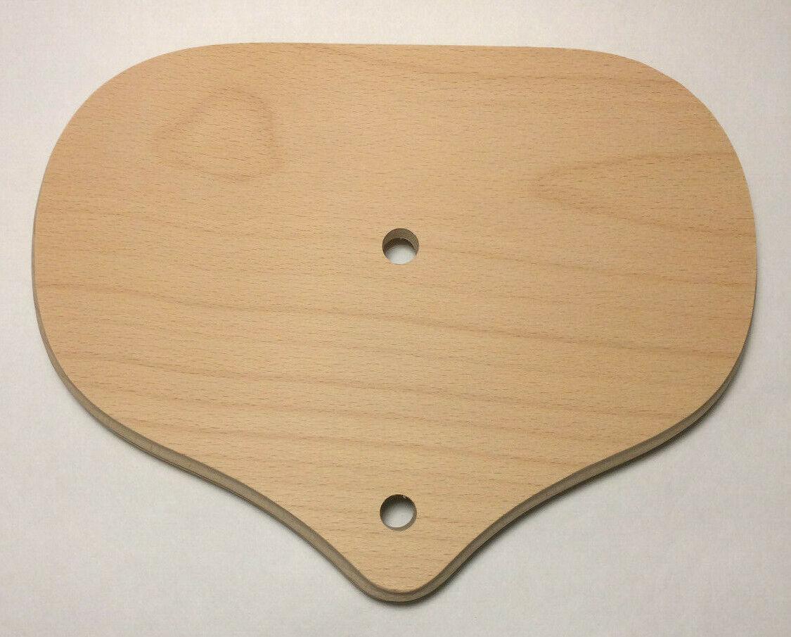 New 7"x9" Oval Figurine Lamp Base, Unfinished Sanded Hardwood 1/8IP Slip #WB273U - Stone Door Lamps