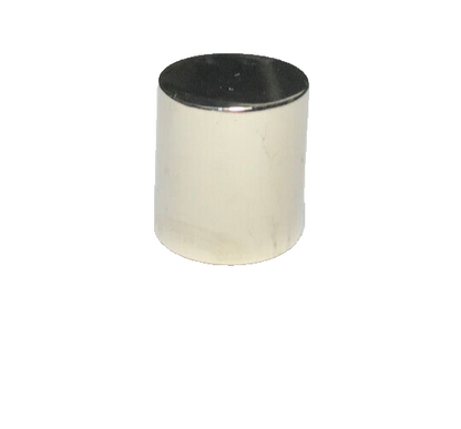 New Drum Brass Lamp Finial, Polished Nickel Finish, 1/4-27F, 1" Ht., 7/8" Dia.