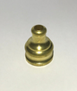 New 5/8" Height Unfinished Brass Pyramid Lamp Finial Knob, Bead Chain Hole ,1/8F