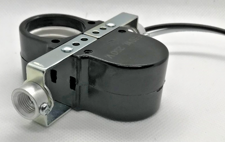 New Phenolic 2 Light Edison Base Twin Socket Offset Cluster, 8" Wire Leads SC701
