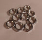 Lot Of 10 1/8F Heavy Steel Counter Sunk Hexnuts Ceiling Canopy, Lamp Part #HN705 - Stone Door Lamps