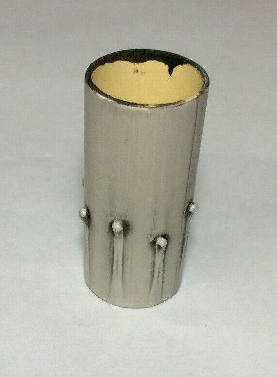 New 2" Antique Style Paper Board Candle Cover, Silver Leaf, Candelabra #CC971K - Stone Door Lamps
