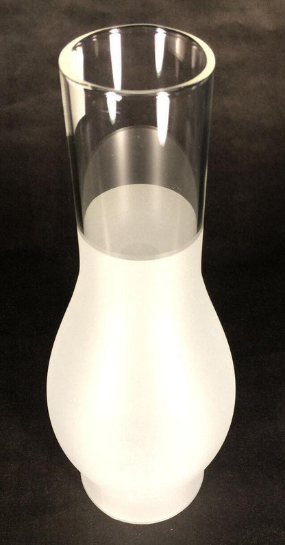 3 X 10 Kerosene Oil Lamp Chimney Frosted Glass for #2 burner & 3" gallery #CH945 - Stone Door Lamps