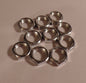 Lot Of 10 1/8F Heavy Steel Counter Sunk Hexnuts Ceiling Canopy, Lamp Part #HN705