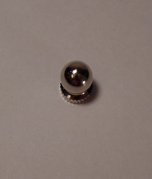 New Small Nickel Plated Knob Finial For Standard Lamp Harps, 9/16" ht. #NF958N