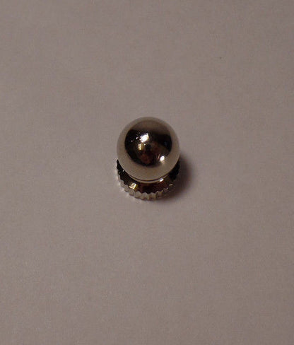 New Small Nickel Plated Knob Finial For Standard Lamp Harps, 9/16" ht. #NF958N