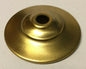 New 2 3/8" Solid Spun Brass Vase Cap, Lamp Cap, Unfinished Brass, 1/8 IP VC625U - Stone Door Lamps