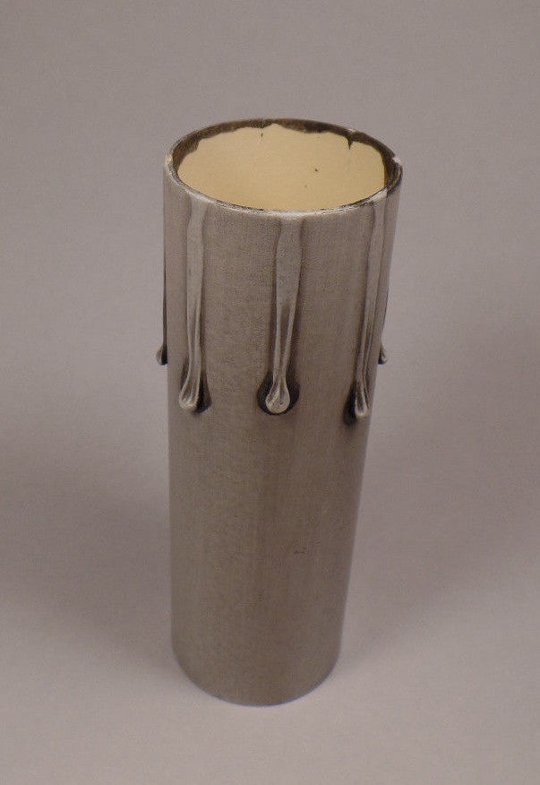 New 6" Silver Leaf Standard Paper Board Candle Socket Cover Chandelier Lamp 975K