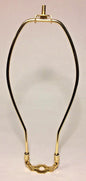 New 11" Brass Lamp HARP Shade Holder w/Base for Lamp Repair, Regular weight - Stone Door Lamps