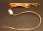 NEW 8 feet Clear Gold 18/2 Plastic Covered Lamp Cord Set SPT-2 w/ Rotary Switch