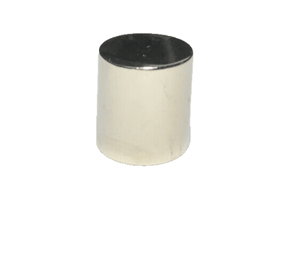 New Drum Brass Lamp Finial, Polished Nickel Finish, 1/4 - 27F, 1" Ht., 7/8" Dia. - Stone Door Lamps