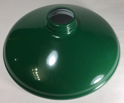 Metal Cone Lamp Light Shade Pendant 2.25 X 10 Green Porcelain Industrial Style